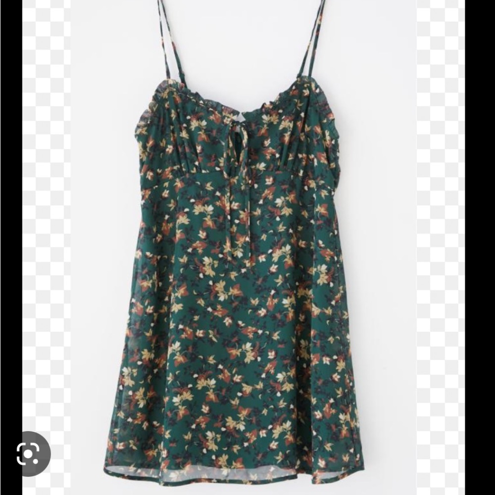 UO Daphne floral chiffon mini dress